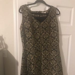 Beautiful black and gold embroidered dress